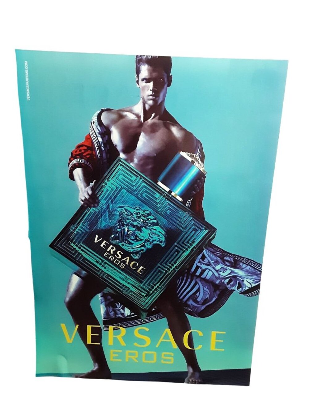 2016 Versace Eros Cologne Eau Fraiche Pour Homme Magazine Print Ad